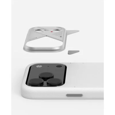 AULUMU A17 Vegan Leather Case for iPhone 17 Pro - White